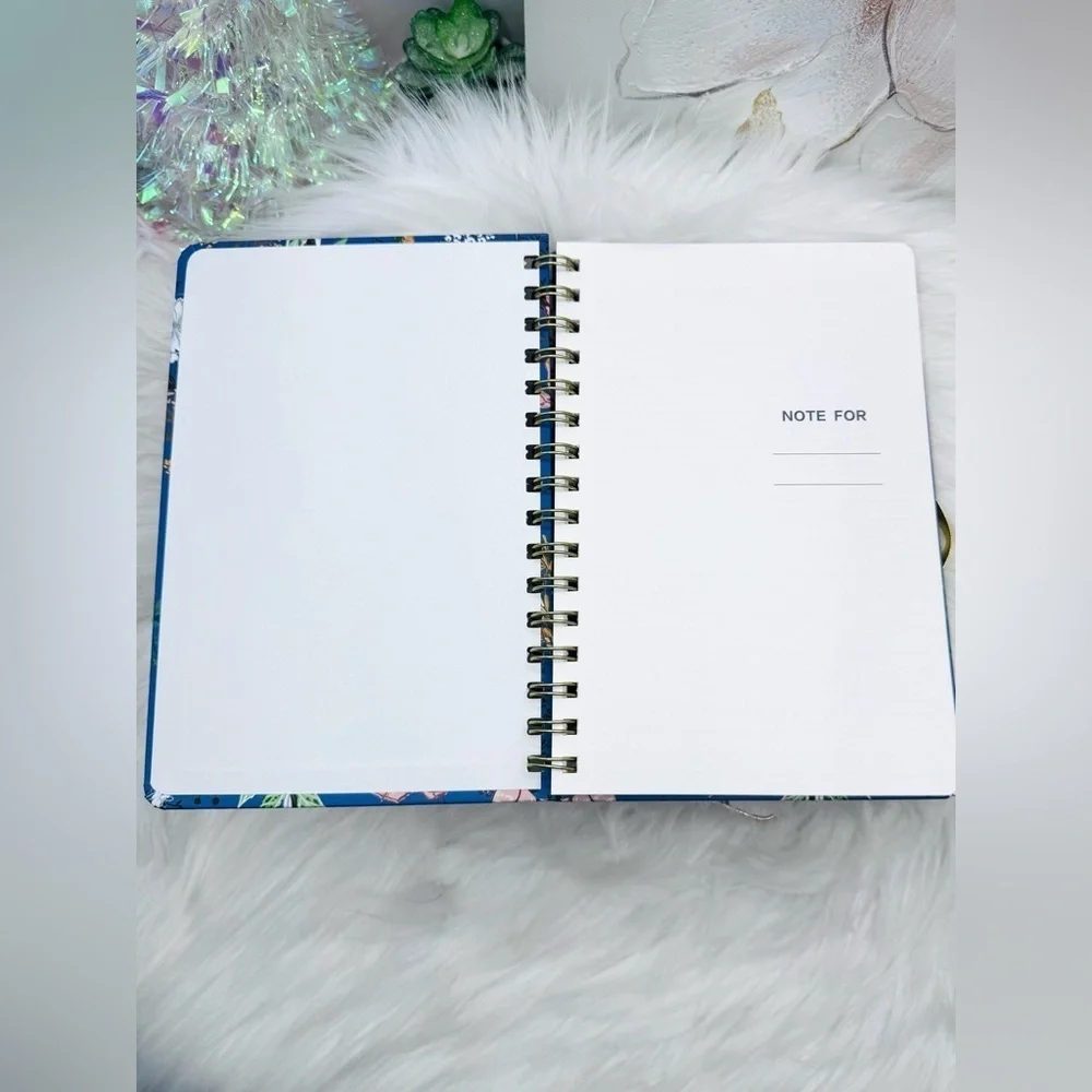 The Notebook Hardcover Floral Blue Theme